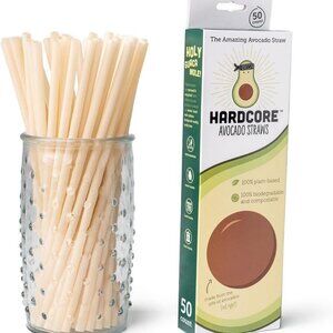 Avocado Straws by Hardcore | Plant-Based, Biodegradable, Compostable